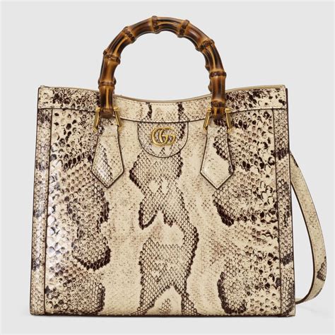 gucci green python hobo bag|Gucci Diana small python tote bag in pastel green .